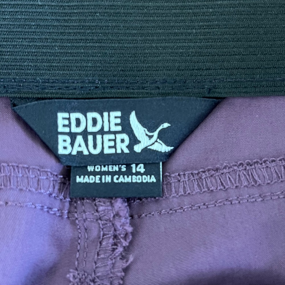 Eddie Bauer Horizon Guide Hiking Shorts Purple‎ Women's Size 14 - Picture 7 of 11